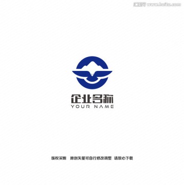 飞鹰山形创意logo