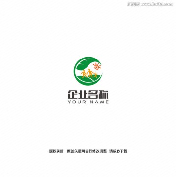 亲子田园创意logo
