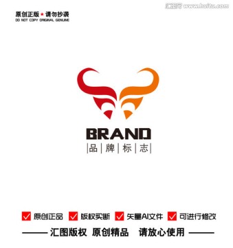 牛头饮食金融 金融科技LOGO