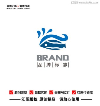 原创鱼LOGO