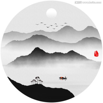 現(xiàn)代水墨畫 水墨意境 水墨裝飾
