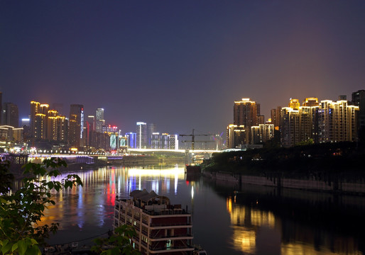 重庆嘉陵江夜景