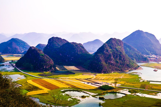 云南山水田园风光