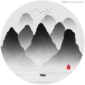 水墨畫(huà) 水墨掛畫(huà) 水墨裝飾畫(huà)