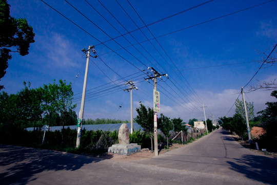 村庄 路口线路 农村道路