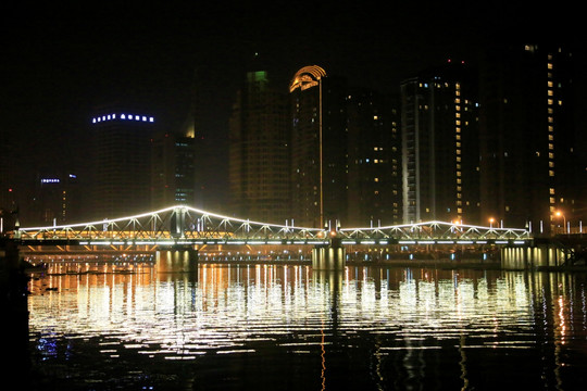 天津海河夜景