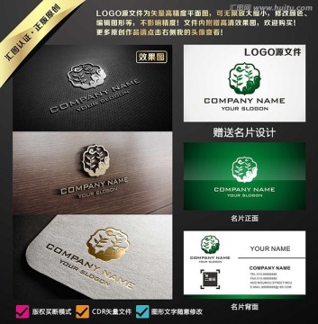 保健品LOGO 平面圖加效果圖