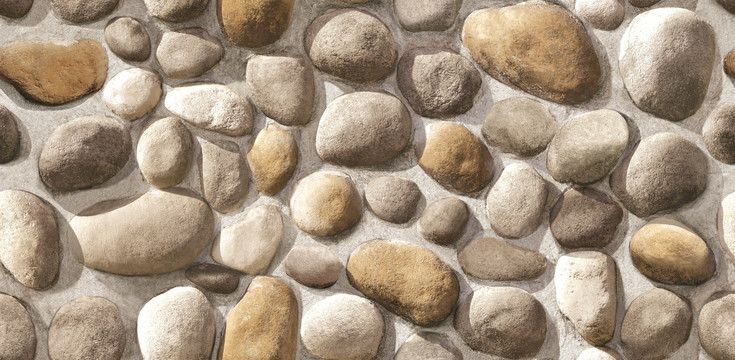 鹅卵石形象墙文化墙