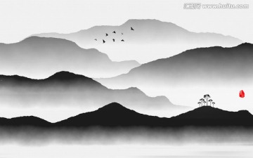 水墨裝飾畫(huà) 水墨掛畫(huà) 水墨畫(huà)
