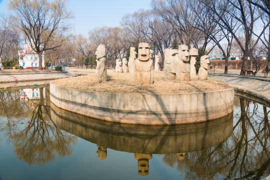 复活节岛石雕像