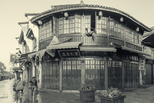 杭州老街怀旧照片