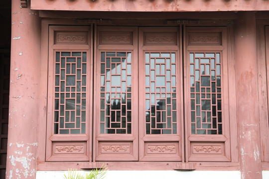 中式窗格 中式木门