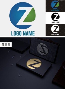 字母z企業(yè)商標(biāo)it科技logo
