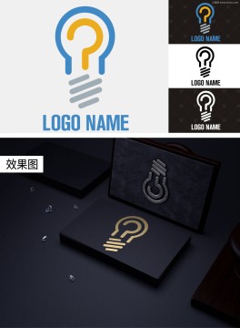 创意想法风暴logo商标设计