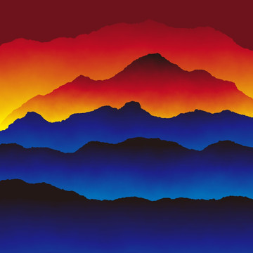 水墨山 水墨畫