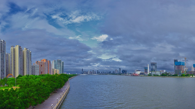 广州琶洲桥全景图