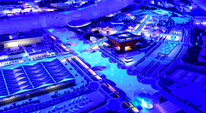 上海世博会园区模型