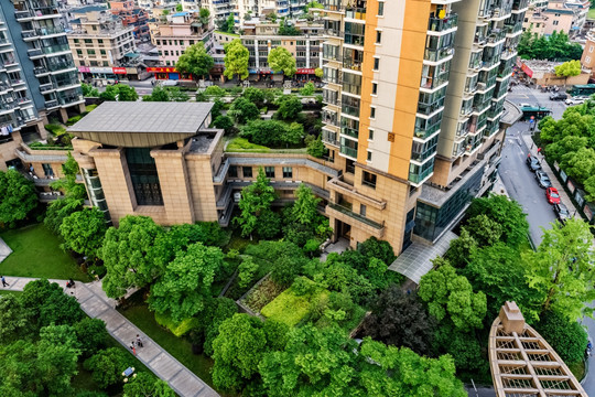 杭州街景 鸟瞰