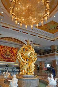 宾馆大堂装饰 欧式喷泉雕塑