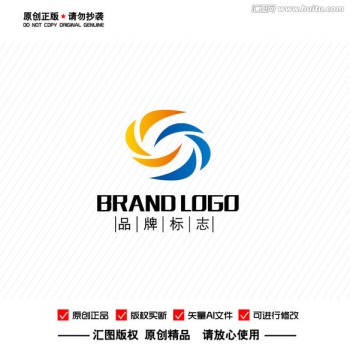 原创抽象凤凰LOGO