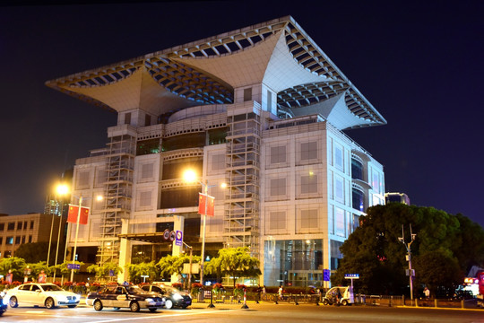 上海城市规划展示馆 夜景