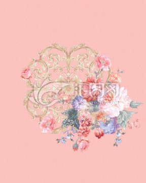 紋樣油畫花