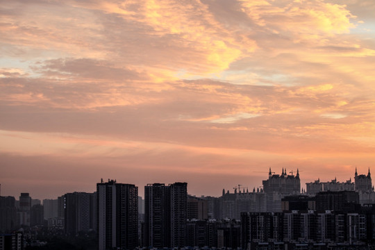 成都华阳城市风光