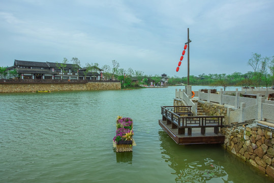 江南仿古小镇风景