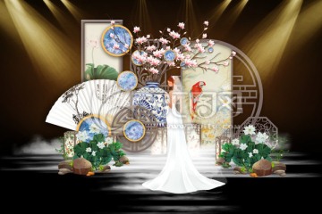 中國(guó)鳳新中式婚禮主題