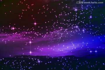 紫色星空 银河