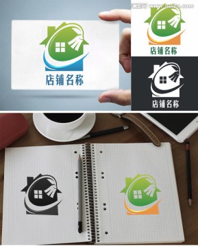 房地產(chǎn)家居裝飾家具logo標(biāo)志