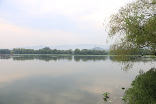 湖泊池塘颐和园
