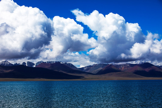 纳木错 湖光山色