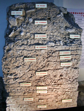 古代各时期岩石层