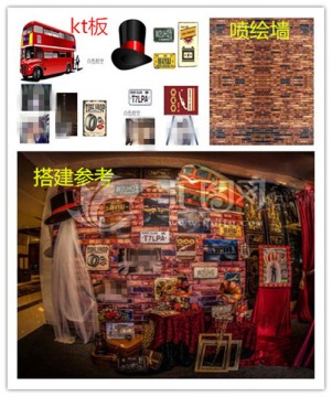 美式百老紅色婚禮婚禮設(shè)計展示區(qū)