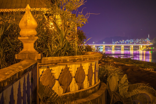 景洪市瀾滄江夜景