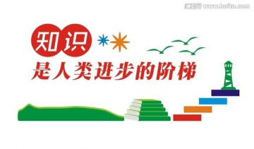 校園文化墻 知識(shí)階梯