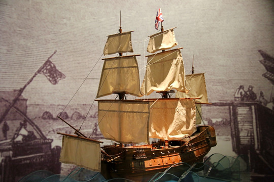 十八世纪英国帆船模型