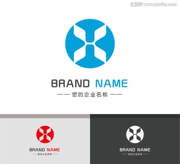 字母Hlogo蝴蝶翅膀标志