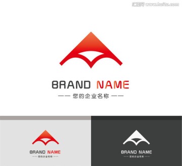 創(chuàng)意山峰logo山角太陽日出