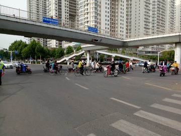 城市街景 城市行人