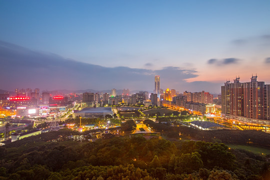 虎门镇全景夜景