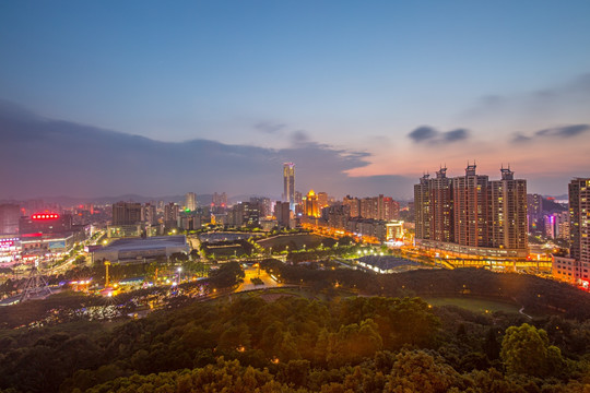 虎门镇全景夜景