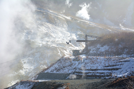 日本大涌谷火山温泉