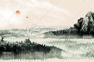 水墨山水畫