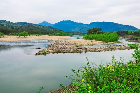 山水 溪滩 溪水