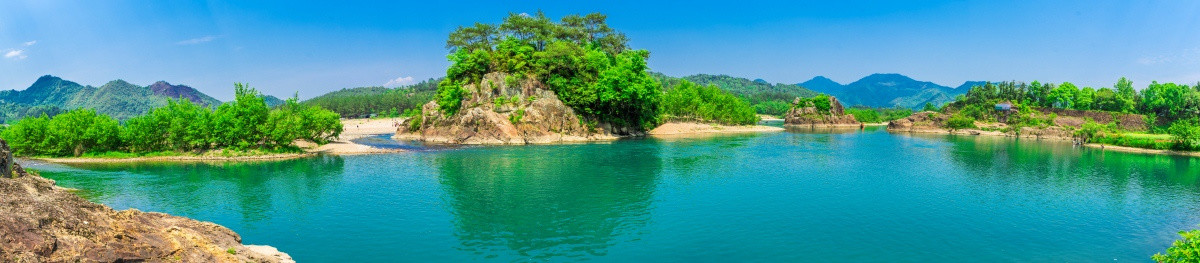 山水风光 风景 楠溪江狮子岩