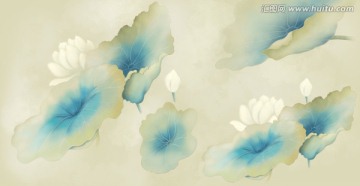 唯美白色荷花