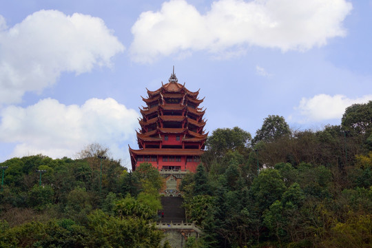 德阳钟鼓楼 建筑远景