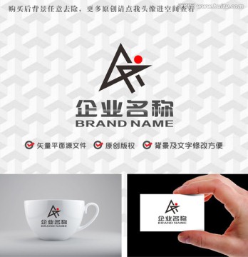 字母AX运动logo